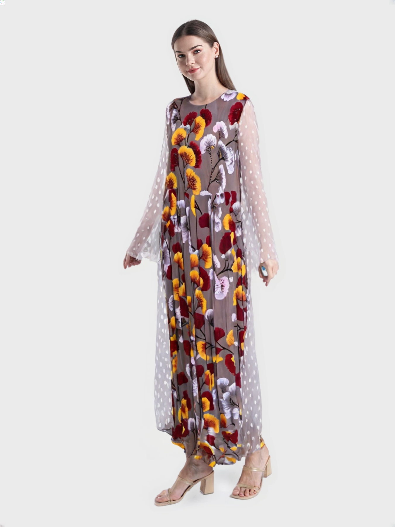 Stylish Print Jalabiya fabric lilin