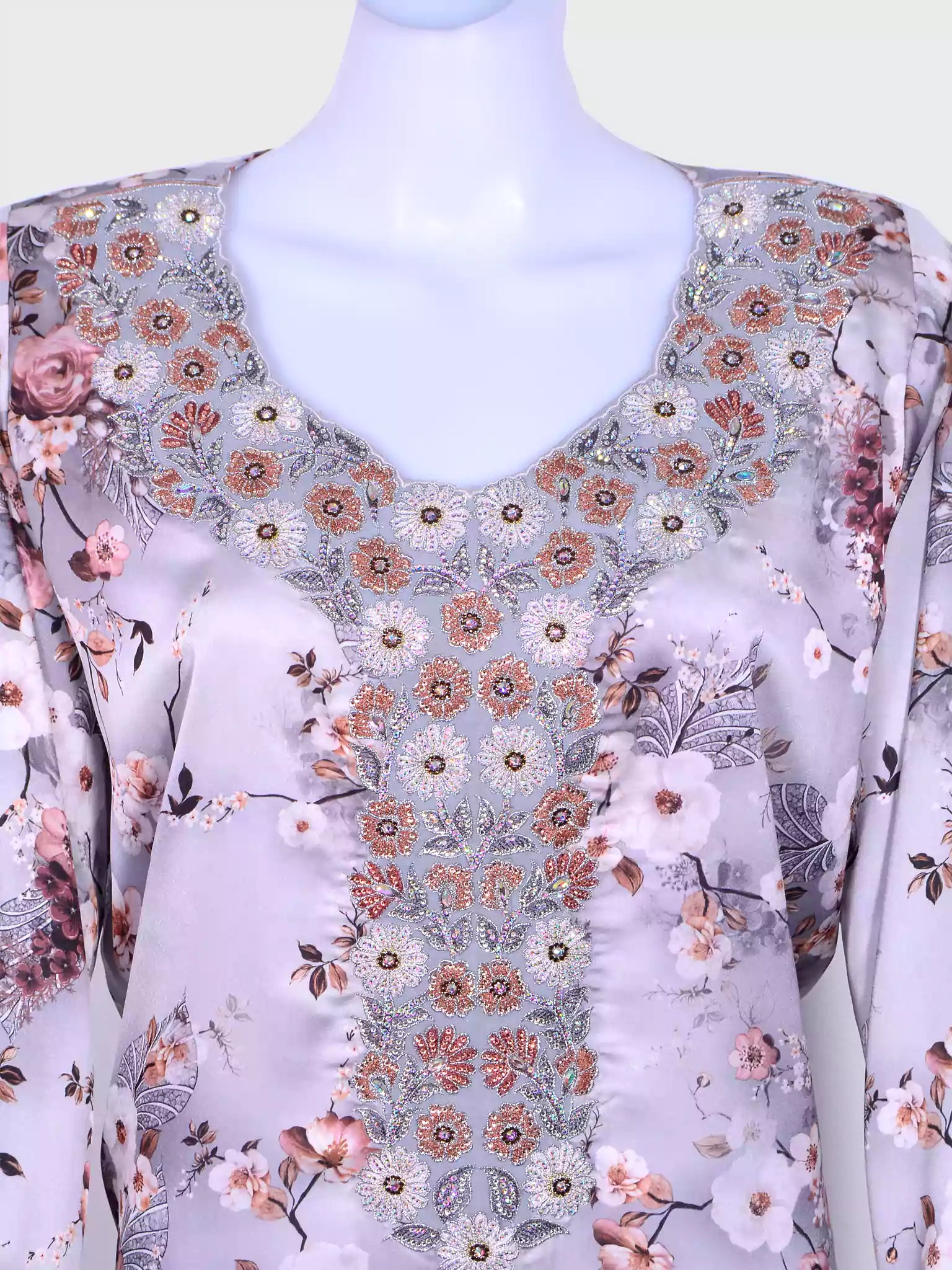 Jalabiya Maghribi embroidery