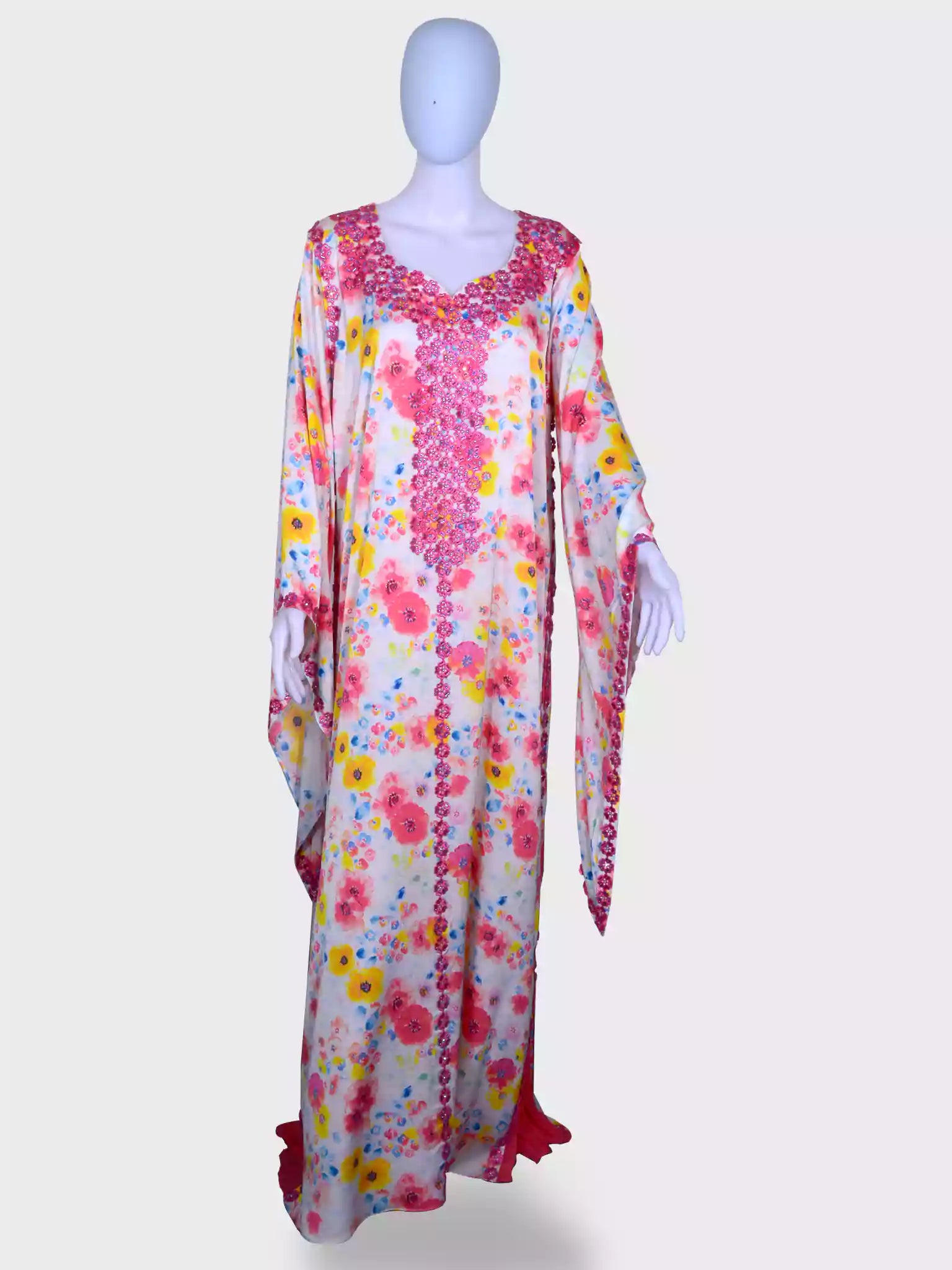 Stylish Jalabiya fabric hareer with embroidery 
