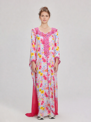 Stylish Jalabiya fabric hareer with embroidery cut work