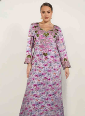 Stylish Jalabiya with 3D design and embroidery